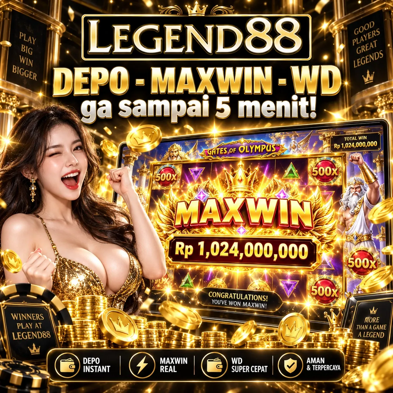 Legend88 * Slot Gacor Malam Ini Buruan Kejar MAXWIN Bareng SLOT88 Resmi by Hey siriusly